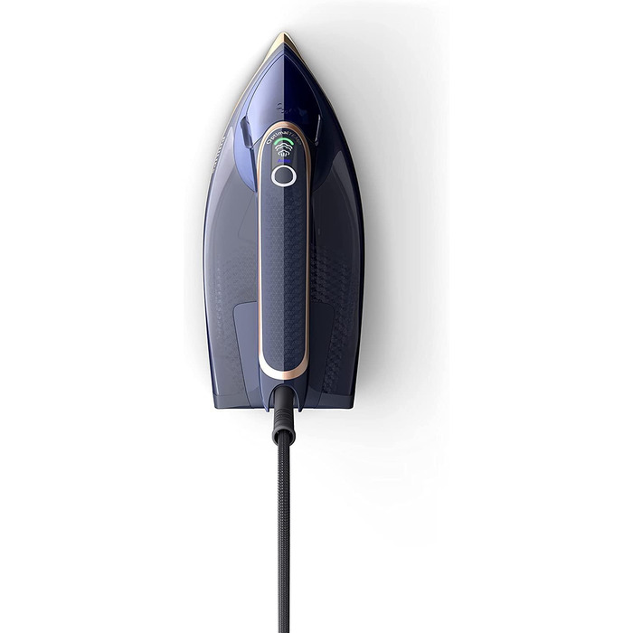 Парова праска Philips серії Azur 8000 - безперервна пара 85 г/хв, турбопароутворення 260 г, 3000 Вт, технологія OptimalTEMP, підош