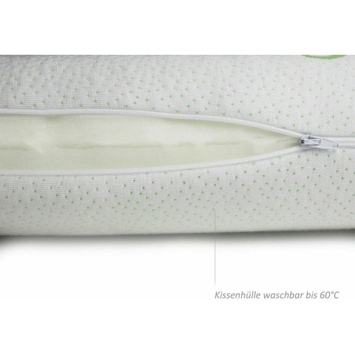 Бамбукова подушка для шиї, 40x80 см, в&39язкопружна піна з пам&39яттю форми, гелева піна