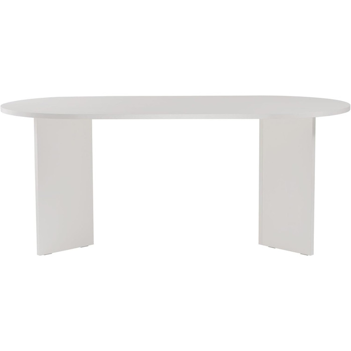 Елегантний білий обідній стіл, 180 x 75 x 89,5 см ДСП з 100 меламіновим покриттям, товщина 25 мм Ідеально підходить для сучасних обідніх приміщень, дерево, білий колір