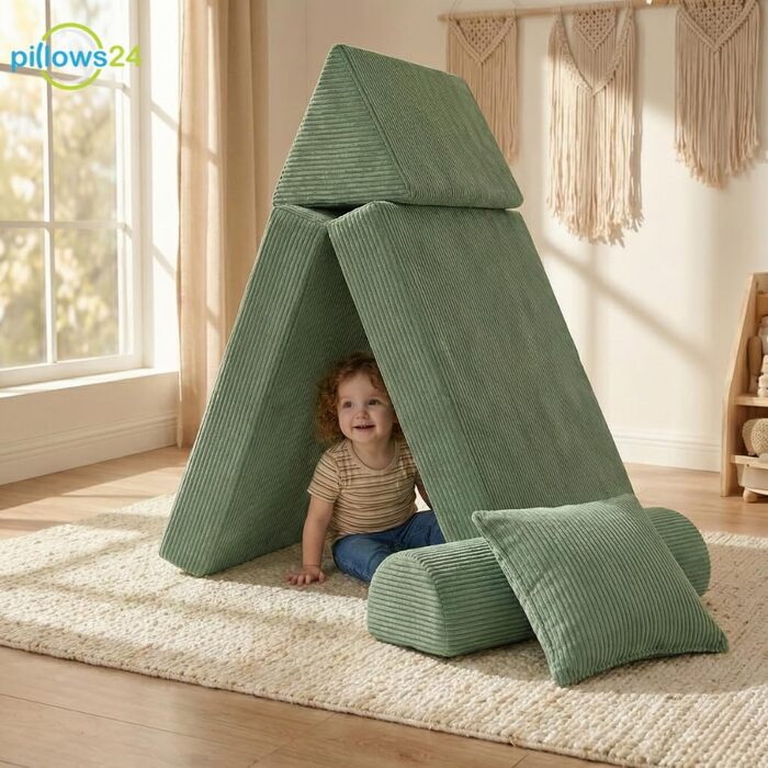 Дитячий ігровий диван та крісло з вельветової тканини М&39який дитячий диван Зручний дитячий диван зі знімними чохлами, які можна прати Ергономічний ігровий диван для ігрових кімнат, графітовий