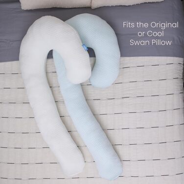 Наволочка Contour Swan, біла, , 1 упаковка, білий