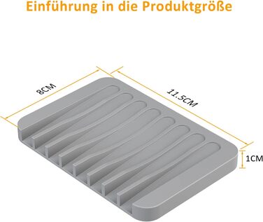 Мильниця, 2 шт. и мильниця силіконова зі зливом, тримач для мила силіконовий для ванної кімнати душ нековзний дизайн мильниця для