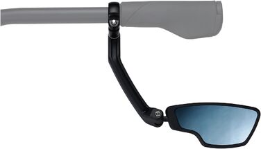 Дзеркало заднього виду для велосипеда BBB Cycling CityView для електровелосипеда, ліве - підходить для керма Ø 19-26 мм - антиблікове покриття - дзеркало заднього виду для велосипеда - чорне - BBM-05 - ліве