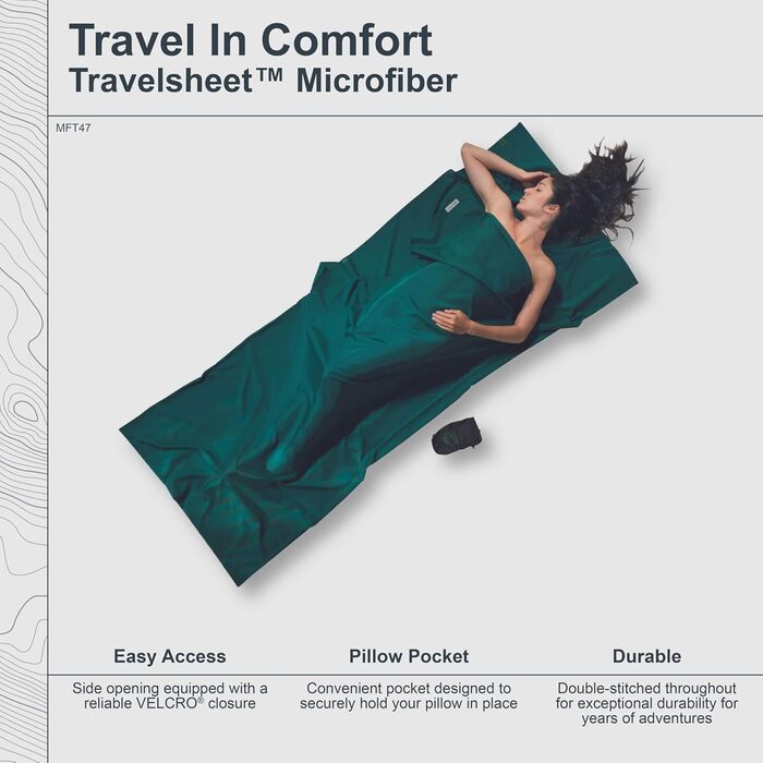 Спальний мішок COCOON - Преміум - Мікрофібра TravelSheet™