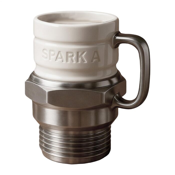 Звичайна кавова чашка, креативна, у формі свічки, прикраса для склянок для води, кавових чашок, молока та води, для любителів/колекціонерів/механіків автомобілів