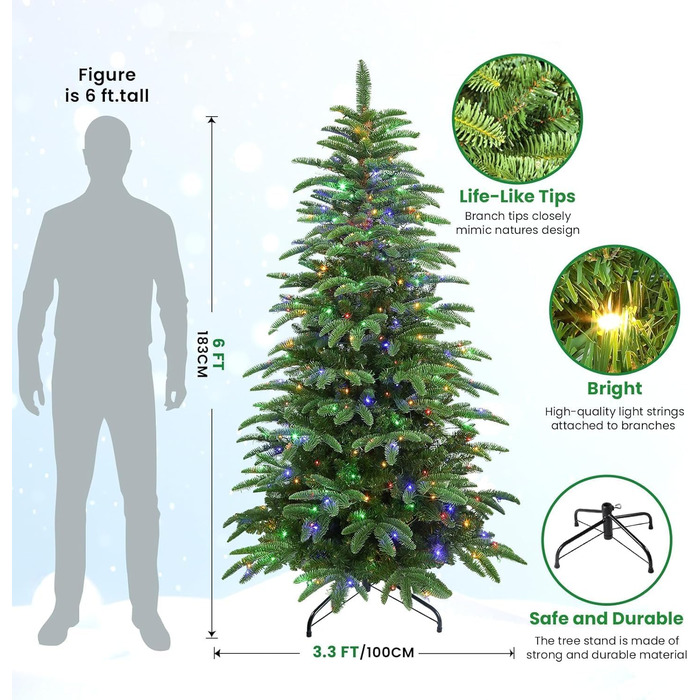 Штучна різдвяна ялинка 180 см Alupssuc