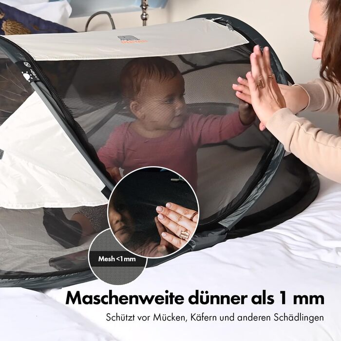 Дитяче дорожнє ліжечко Deryan з матрацом від народження до 2,5 років - Pop Up дитяче ліжечко дитяча палатка встановлюється за 2 се