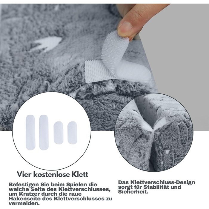 Модульний дитячий диван MeMoreCool з пінопласту, розкладні меблі для дитячої кімнати з функцією сидіння та відкидання, м&39який міні-диван зі знімним чохлом, сірий динозавр 02 сірий динозавр