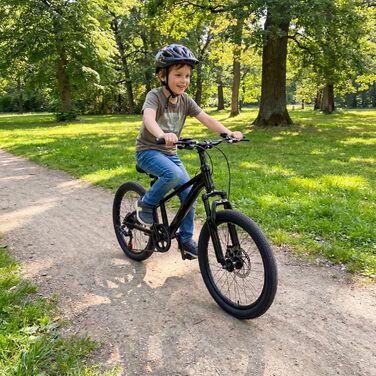 Велосипед Laguna - дитячий гірський велосипед - рама з алюмінієвого сплаву - 20 дюймів - сірий/чорний