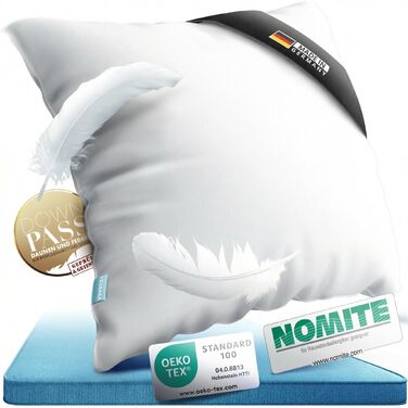 Камерна пухова подушка 80x80 Пухова подушка 80x80 см - Пухова подушка, пухова подушка 80x80 Підходить для алергіків Дихаюча Подушка, 90 пух, 10 пір&39я () 80x80 см, 3-