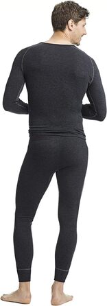 Термо штани con-ta з широким поясом, довга спідня білизна для чоловіків, зігріваюча спідня білизна з натуральної бавовни, чоловічий одяг, розмір 4/S - 10/4XL M чорний меланж