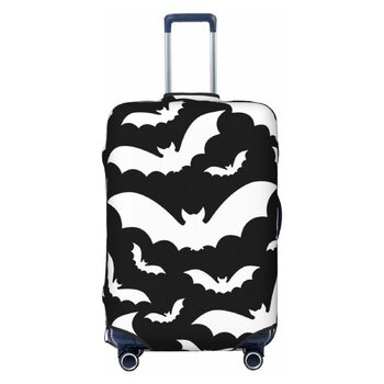 Чохол для валізи на Хелловін з літаючими кажанами, міцний, для туристичних сумок, 45.7 - 81.3 см, розмір M, поліестер