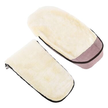 Муфта для ніг з овчини FLIMS - тепла коляска, муфта для ніг (діти від 6 до 36 місяців) з медичного хутра, універсальна з довгими р