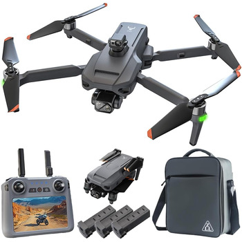 Дрон X-Verse ZLL SG909 з камерами 4K, пультом дистанційного керування з екраном, 3-осьовим підвісом повторювачем, дистанційним кер