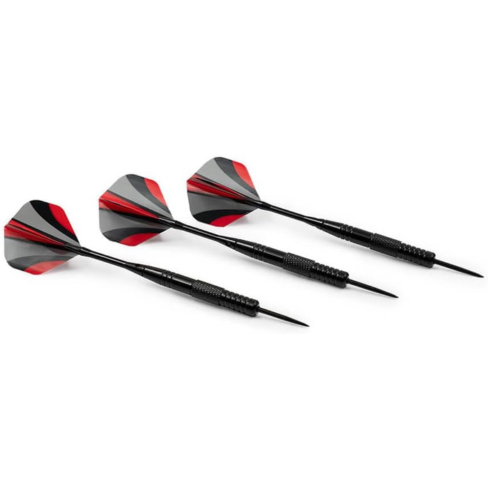 Покриття для мішні для дартсу - Розміри 45 x 45 x 4 см, включаючи 6 дротиків та підвісне обладнання Мішень для метання дротиків Чорний Сірий Синій