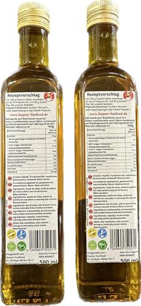 Літр олії для попкорну з тонким смаком натурального вершкового масла та практичним носиком Попкорн зі смаком кукурудзяного масла з високим нагріванням Жир Rapeseed Symphony зі смаком олії виноградних кісточок та вершкового масла 500 мл (2 шт. в упаковці),