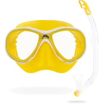 Маска або Marea Jr Mask Snorkel - Топ для дайвінгу та сноркелінгу, один розмір, дитяча унісекс маска трубка, жовтий