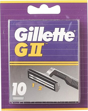 Зняті з виробництва леза Gillette GII, (1 x 10 шт. )