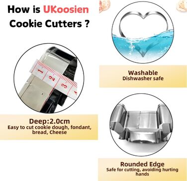 Набір формочок для печива Імбирний чоловічок 6 шт UKoosien