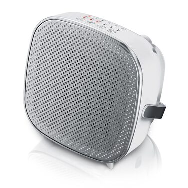 Енергозберігаючий, тихий електричний керамічний обігрівач - Електричний обігрівач з 2 режимами нагріву - Захист від перегріву - Термостат - Ванна кімната, спальня, вітальня - GS безпека A Білий