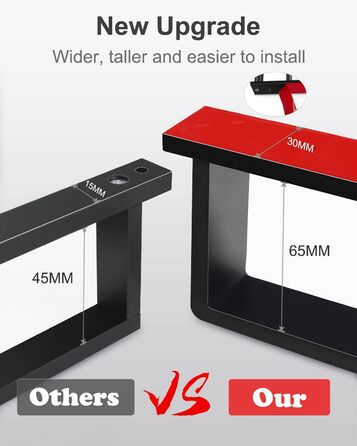 Рушникосушка чорна, самоклеюча рушникосушка без свердління з нержавіючої сталі 43,5 см гостьова рушникосушка для ванної кімнати з