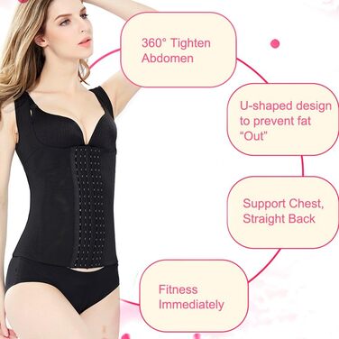 Боді Waist Trainer, Жіночий корсет Underbust, Waist Trainer, 6 розмірів, Жіночий корсет Underbust, Боді для схуднення, Тренування талії, Нижня білизна для формування фігури