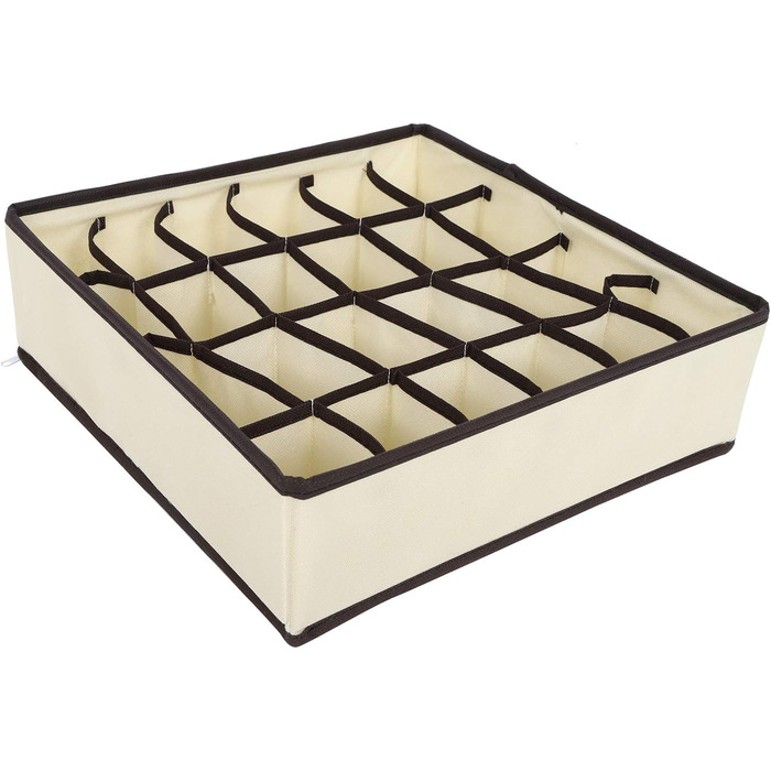 Коробка для зберігання білизни, органайзер, складана, неткане полотно, шухляда, органайзер для шафи для шкарпеток, бюстгальтерів, краваток, рушників, бежевий, комплект з 4 предметів