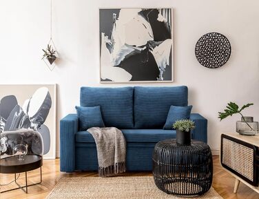 Диван Айкідо I 150x85 - з функцією сну - вибір кольорів - сучасний диван - з відділенням для зберігання речей - сучасна вельветова тканина - тканина POSO (POSO 022)