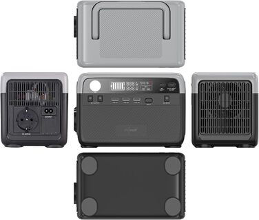 230 Wh, 230 V, 300 W & Solarpanel 60 W (Solar-Powerbank 230 Volt, Solar Power-Stations Camping), 230 Wh, 230 V, 300 W & Solarpanel 60 W (Solar-Powerbank 230 Volt, Solar Power-Stations Camping)