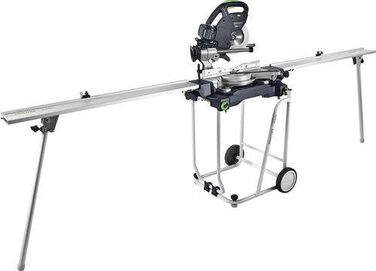 Поперечна пила Festool KS 60 E-UG-Set/XL KAPEX (з пиляльним диском WOOD UNIVERSAL, гвинтовим затискачем, світлодіодним підсвічуванням, кутовим скосом, піднесенням, шестигранним ключем, опорною рамою, поперечним захисним кожухом)