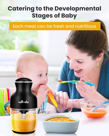 Електричний подрібнювач, подрібнювач 350 Вт, подрібнювач 600 мл, кухонний подрібнювач, тихий і простий у використанні (чорний)