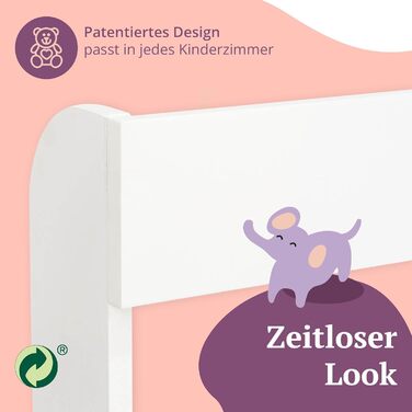 Пеленальний матрацик сумісний з комодами IKEA Malm тощо. 80x78x10 см Пеленальний матрацик з перегородкою з білого дерева МДФ Пелен