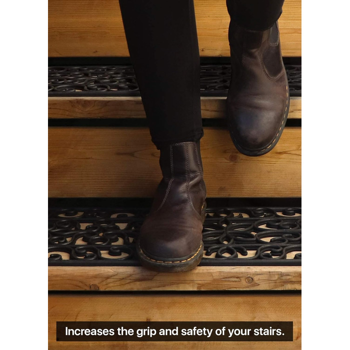 Гумові сходинки, нековзні, для зовнішнього використання, 88,9 x 25,4 см, 5 шт. , 35&39 x 10&39. Прасування