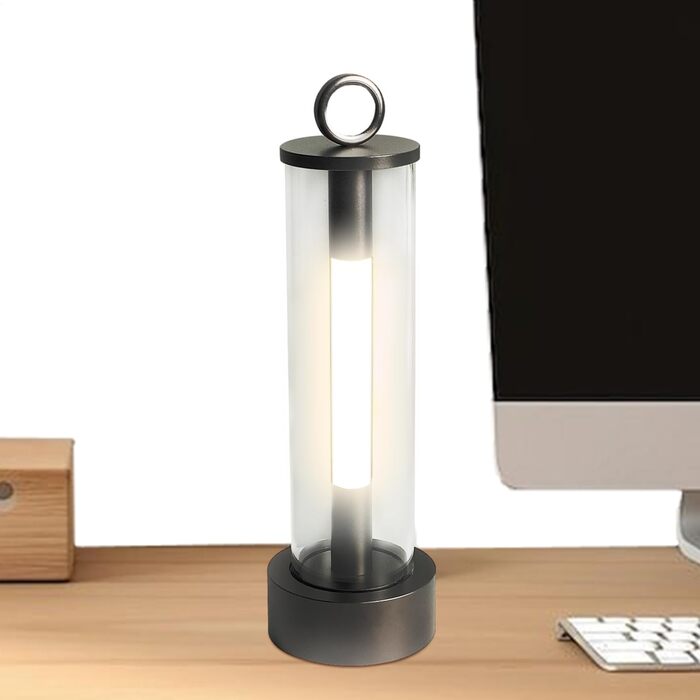 Ліхтарі для кемпінгу Портативний підвісний ліхтар із 3 режимами, портативні ліхтарі з USB-акумулятором 2000 мАг для кемпінгу, до 18 годин роботи - для дому, приміщень, спальні, вулиці, походів, сірий