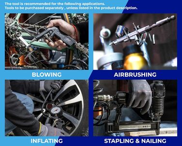 Переносний повітряний компресор FIAC SUPERSILENT 6, безмасляний, максимальний тиск 8 бар, 1 к.с., 6-літровий бак, рівень шуму 58 д