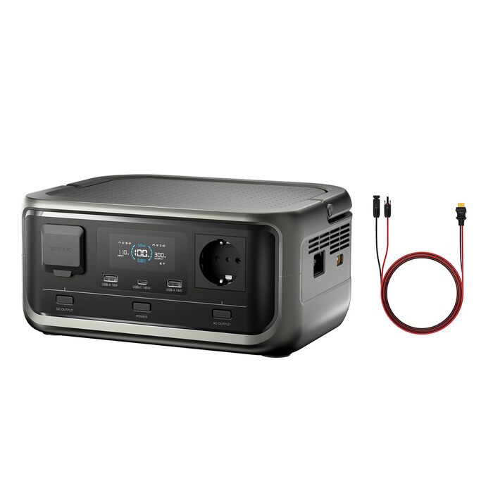 300 Tragbare Powerstation, 256Wh LiFePO4 Akku, 300W (Max 600W) Solargenerator, &lt20 ms USV, 100W USB-C Ausgang, 3000 Ladezyklen Fr Camping Drauen Reisen Notflle Spieler Festival, 300 Tragbare Powerstation, 256Wh LiFePO4 Akku, 300W (Max 600W) Solargenerat