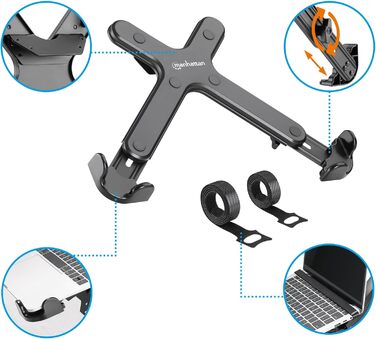 Регульоване кріплення для ноутбука Manhattan 462211 з VESA-сумісністю, чорне