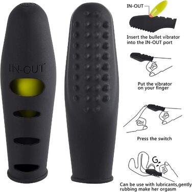 Вібратор для пальців Enlove, силіконовий, для стимуляції клітора та G-точки, компактний і водостійкий