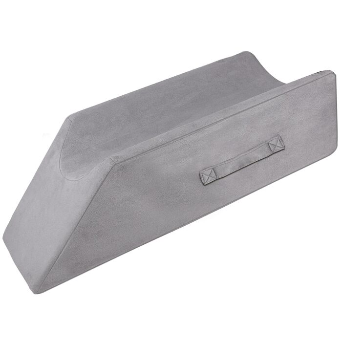 Подушка для підняття ніг, губчаста подушка для підняття ніг, подушка для підтримки ніг, полегшує біль у спині та ногах, сприяє кровообігу, можна прати, сірий колір