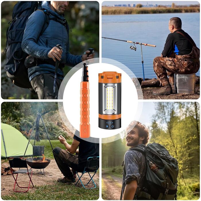 Ліхтар для кемпінгу з підставкою Акумуляторний Ліхтар для кемпінгу 1000 люмен Світлодіодний ліхтар-штатив Водонепроникні магнітні ліхтарі для намету ємністю 10000 мАг, робочі ліхтарі-штативи з регульованою яскравістю та підставкою