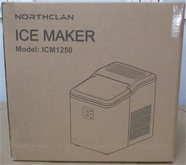 Переможець тесту машини для кубиків льоду 14 кг Льодогенератор Самоочисний льодогенератор, 2 розміри кубиків льоду, час виробництва 6 хв, тиха машина для приготування кубиків льоду до 40 дБ, інфрачервоний датчик, нержавіюча сталь, NORTHCLAN