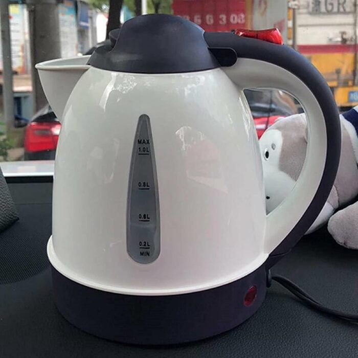 Автомобільний чайник гарячий чайник чайник з нержавіючої сталі 150 Вт чайник з підігрівом води 1л для пиття кави або дитячого харч