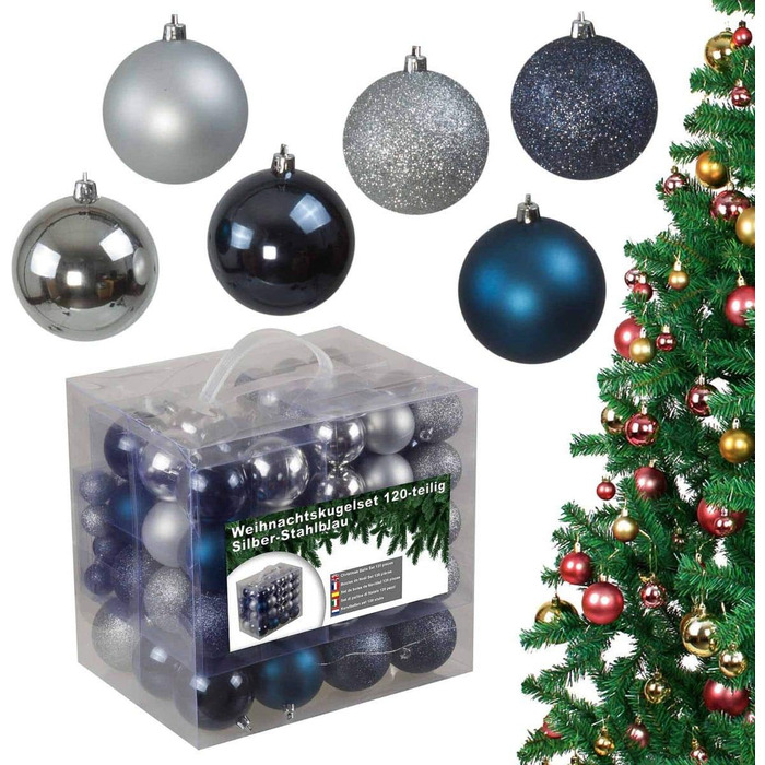 Набір із 120 різдвяних кульок bonsport