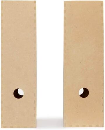 Тримач для журналів IKEA &39KNUFF&39, коробка для зберігання з деревного волокна, комплект з 2 шт. - 9x24x31 см та 10x25x31 см, натуральний колір