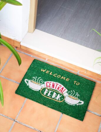 Килимок Grupo Erik Coconut Mat Friends Central Perk - Килимок для вловлювання бруду 40x60 см - Веселий килимок - Килимок для дверей для приміщень 40 x 60 см (прямокутний) Central Perk
