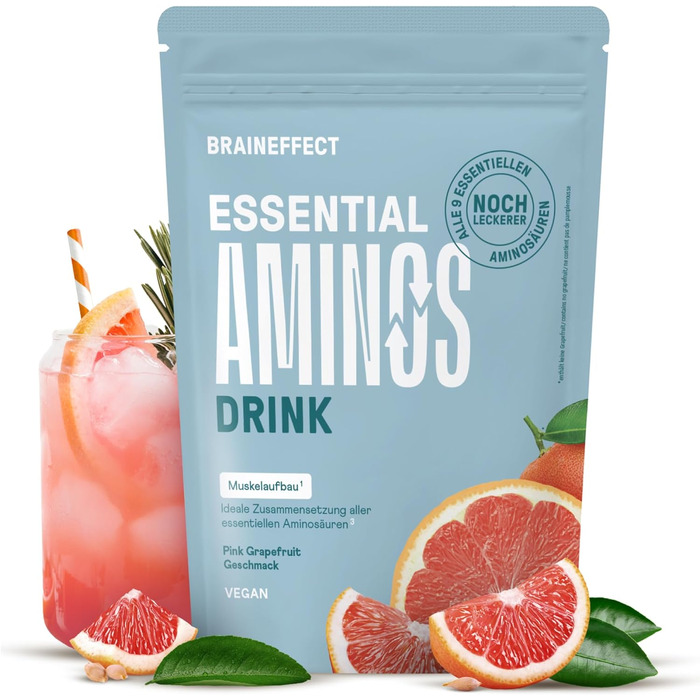 Незамінні амінокислоти BRAINEFFECT Essential Aminos, грейпфрут, 270 г