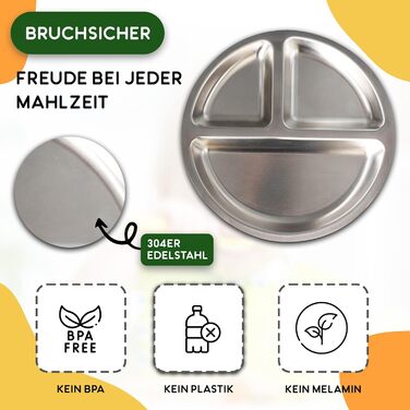 Тарілка Rilli з нержавіючої сталі BLW на присосці, нековзний дитячий посуд, дитячий посуд на присосці (сірий)