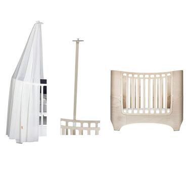 Дитяче ліжко Leander - побілене каркас балдахіна кольору побілене балдахін кольору білого