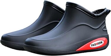 Чоловічі гумові черевики, короткі нековзні водні чоботи, модні гумові чоботи, гумове взуття, робоче коротке водне взуття, розмір 43 EU, чорний