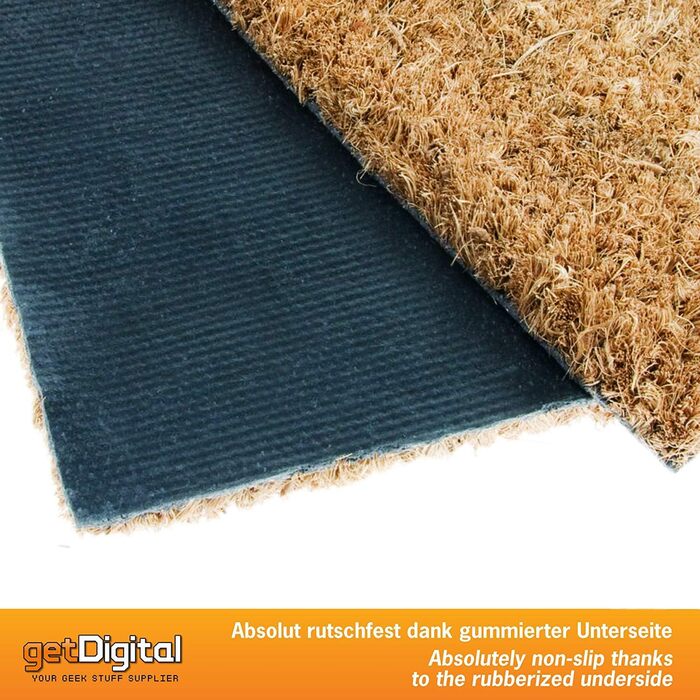 Немає місця краще, ніж дім 127.0.0.1 Килимок для дверей - Високоякісний килимок для комп&39ютерних гіків, виготовлений зі 100 натурального кокосового волокна - 59 x 39 см